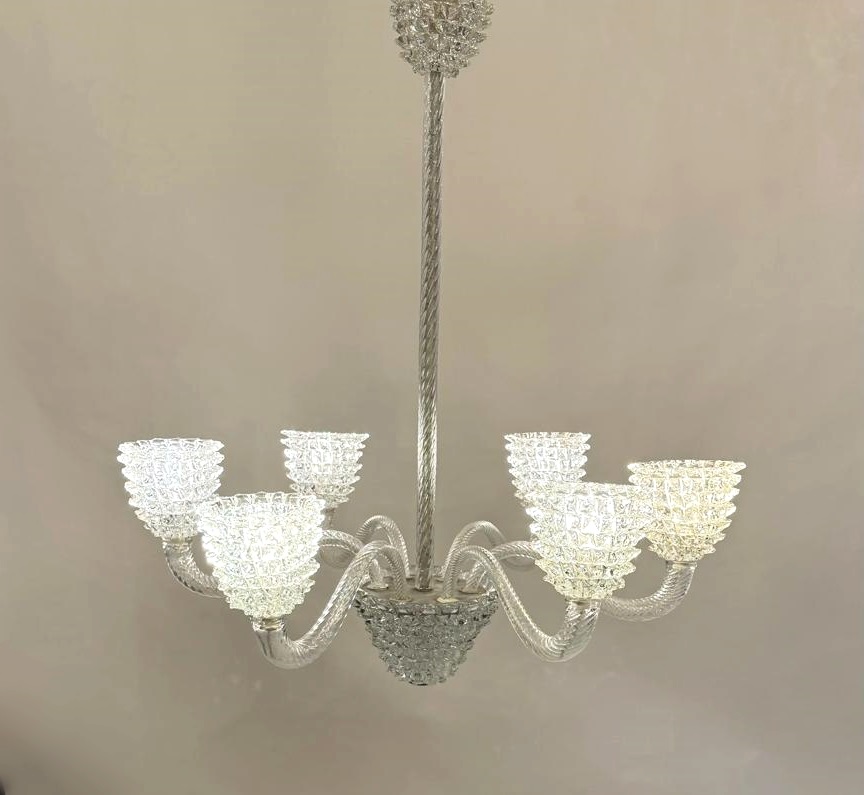 Murano glass chandelier - Barovier - circa 1950