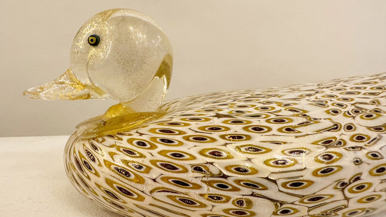 Murano glass duck