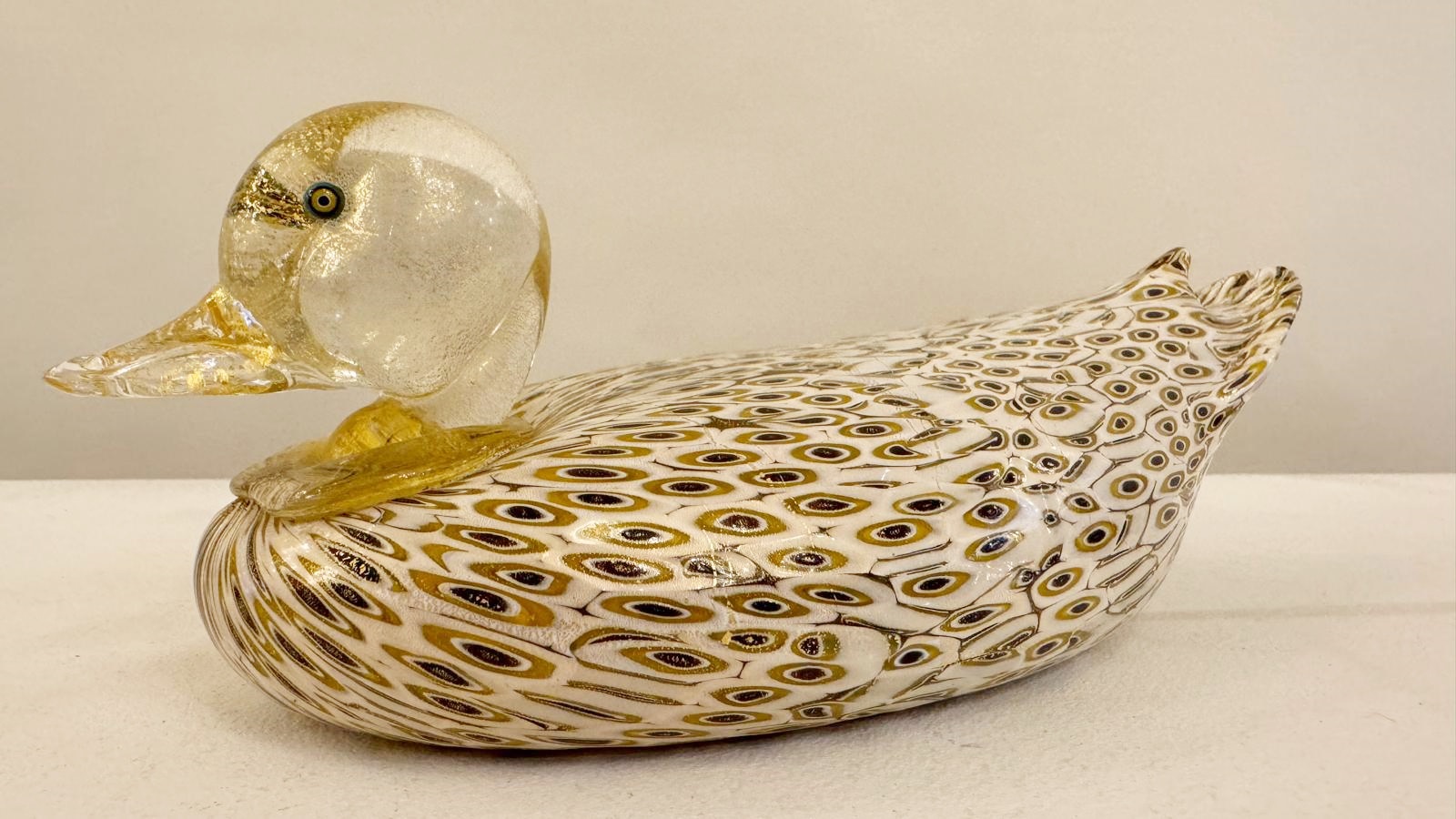 Murano glass duck