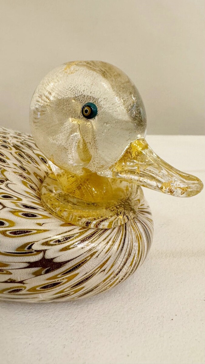 Murano glass duck