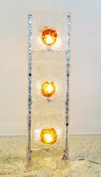 Murano glass floor lamp by Toni Zuccheri for Mazzega - circa 1960