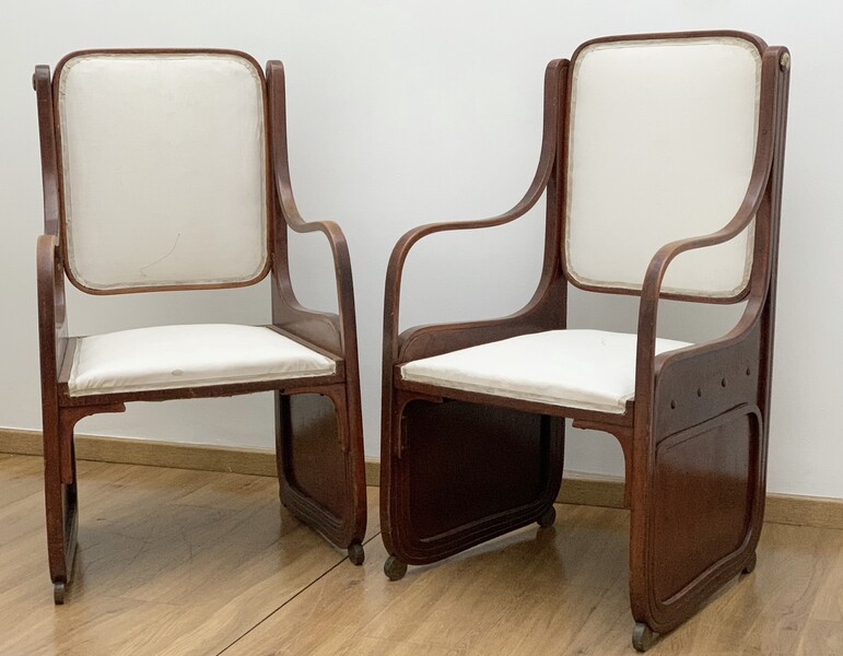 Pair of armchairs by Koloman Moser - Vienna secession c.1900