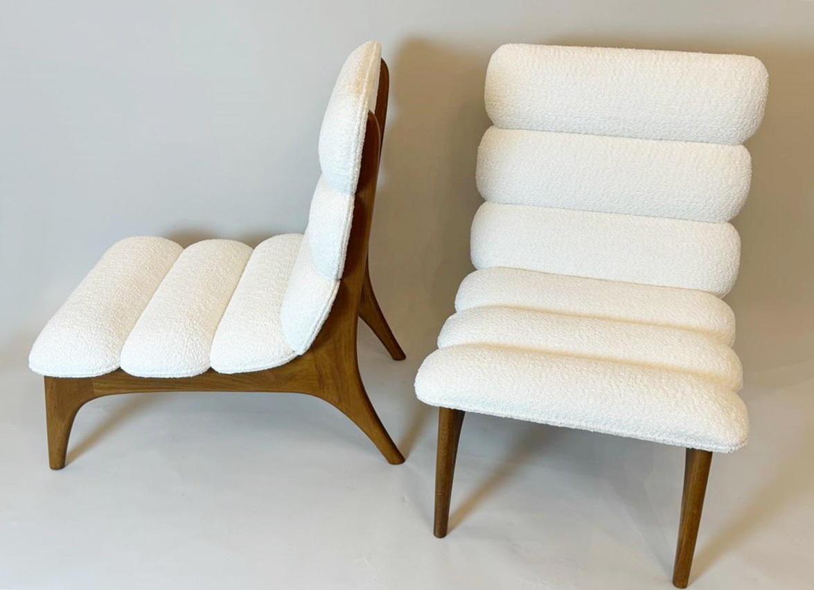 Pair of armchairs - Italy circa 1950 - new upholstery