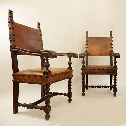 Pair Of Armchairs, L. XIII, 19th Centuryflag 