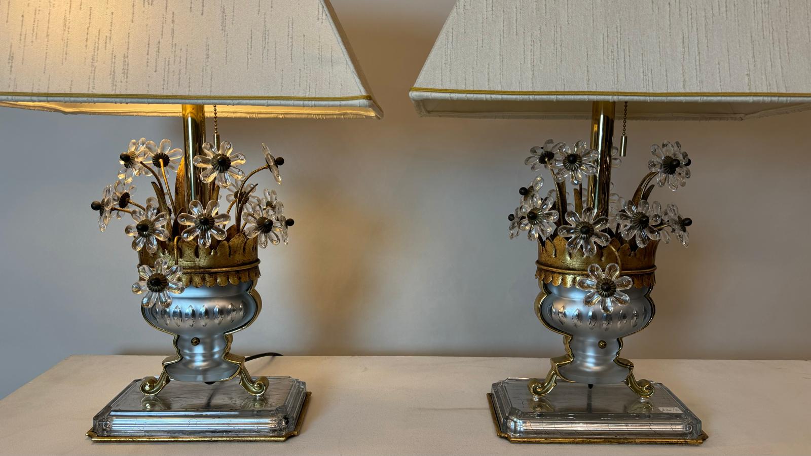 Pair of Banci Lamps, Italy. 