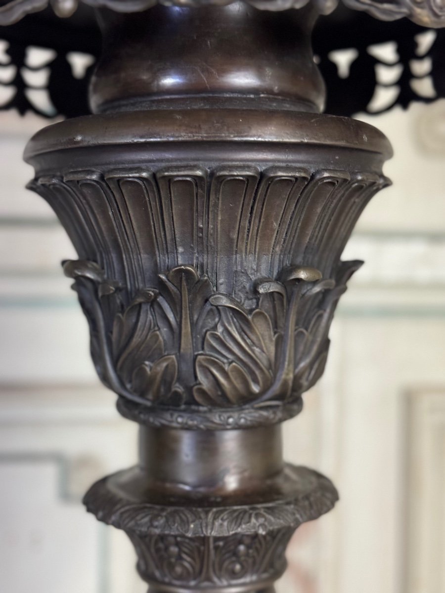 Pair of bronze pedestals, Italy, 19th century