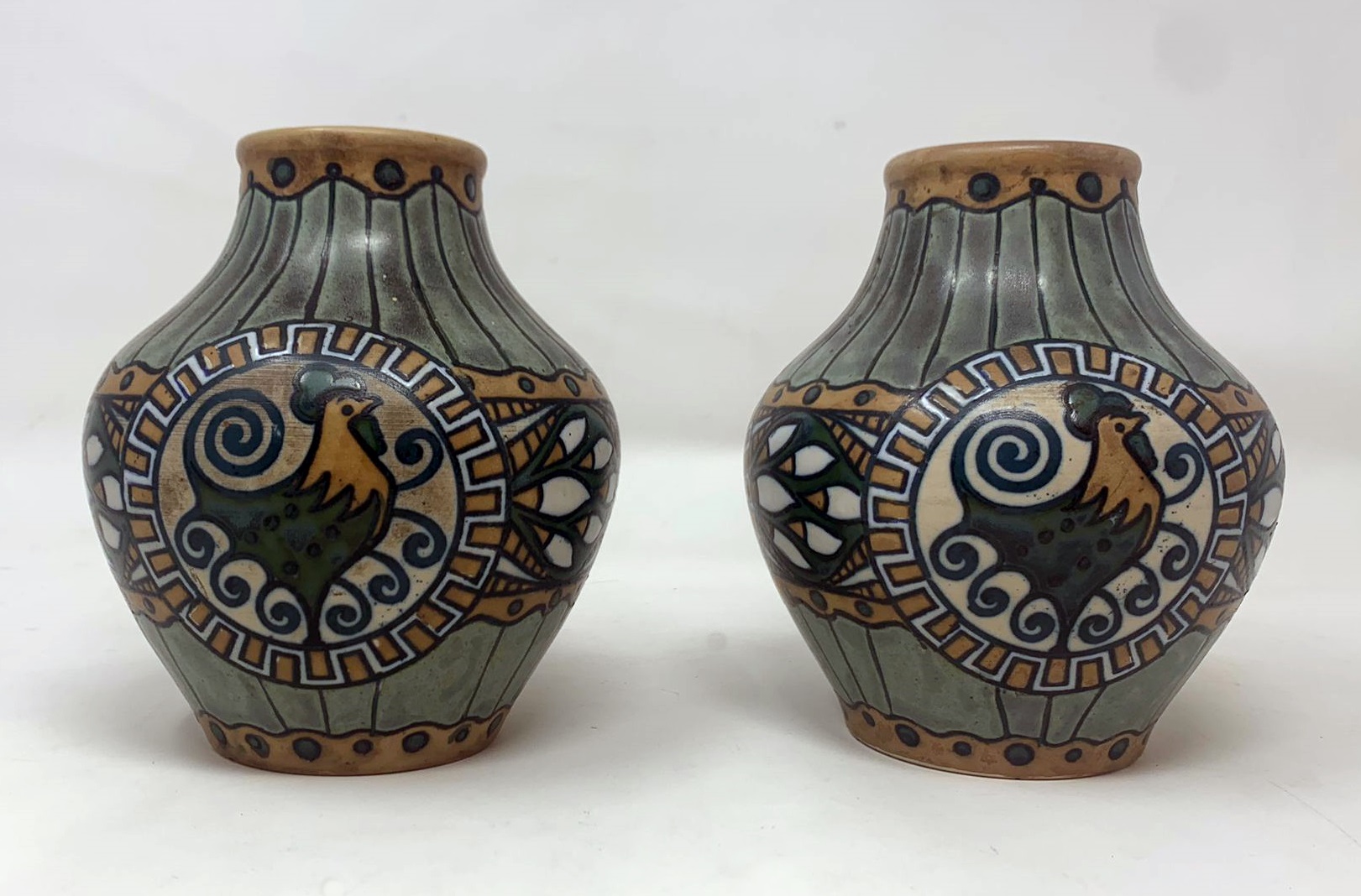 Pair of Keramis stoneware vases