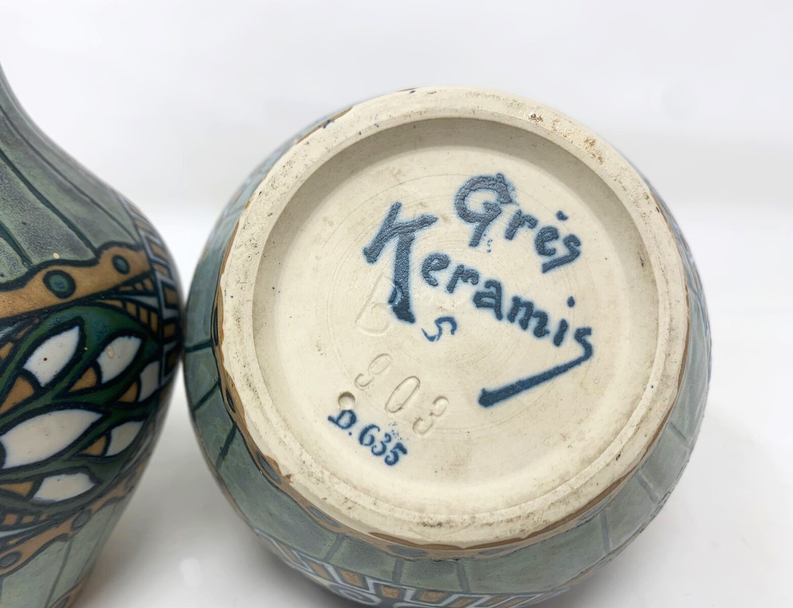 Pair of Keramis stoneware vases