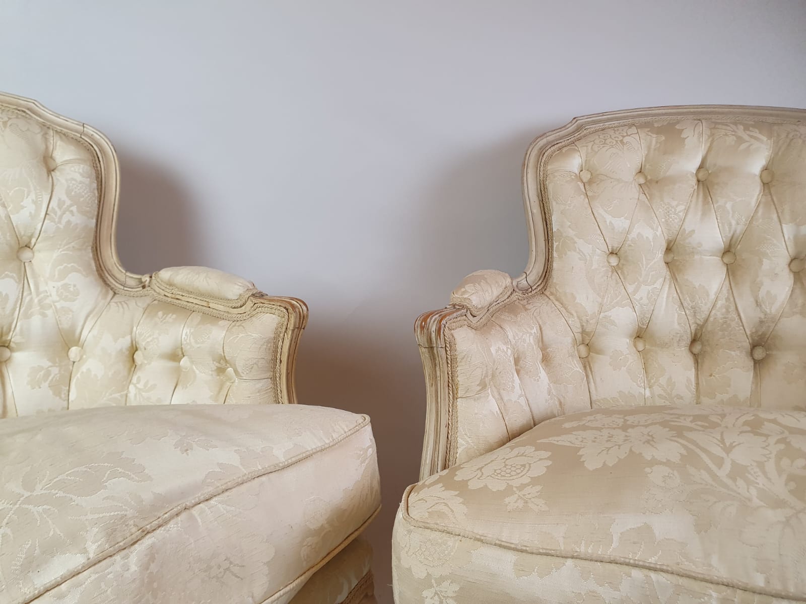 Pair of Louis XV Style Bergeres, Early 20th Century