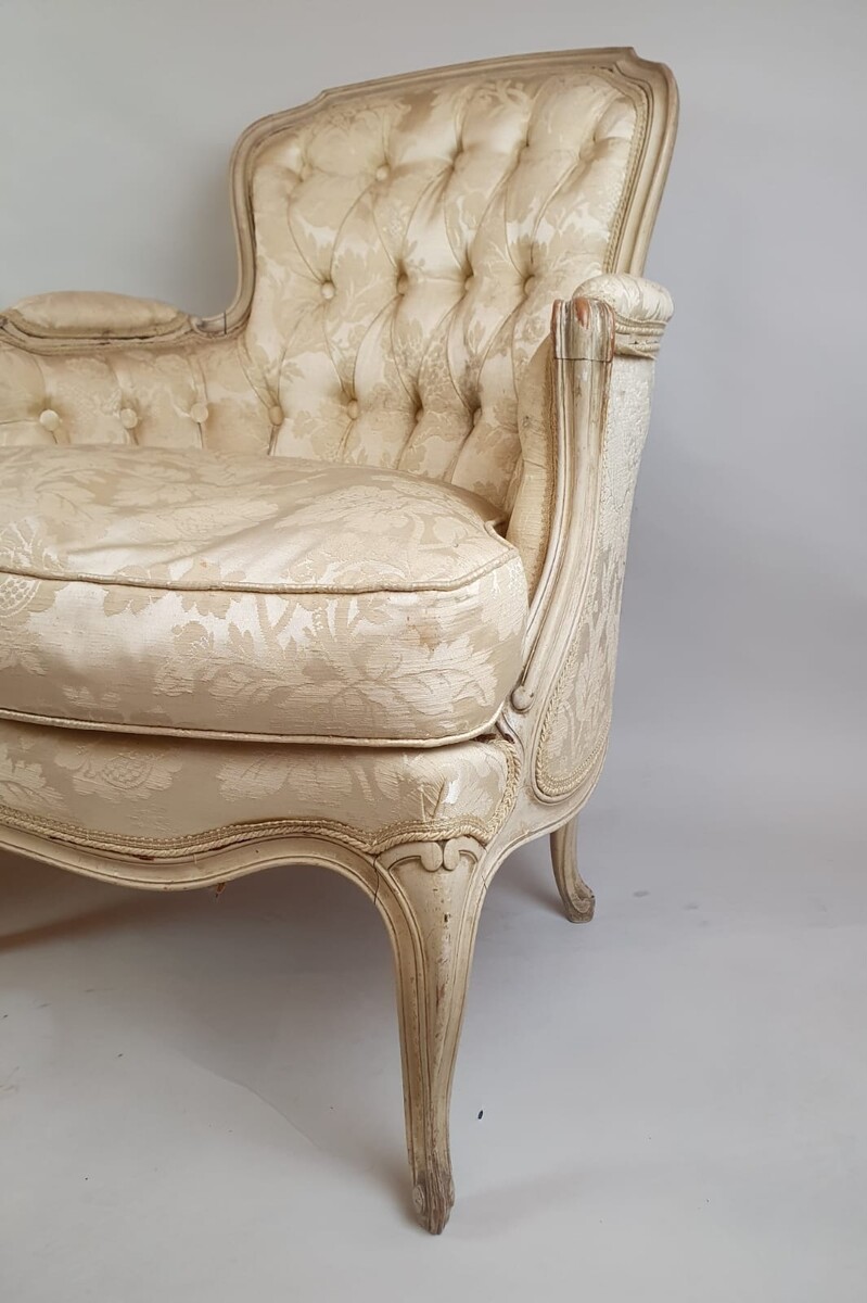 Pair of Louis XV Style Bergeres, Early 20th Century