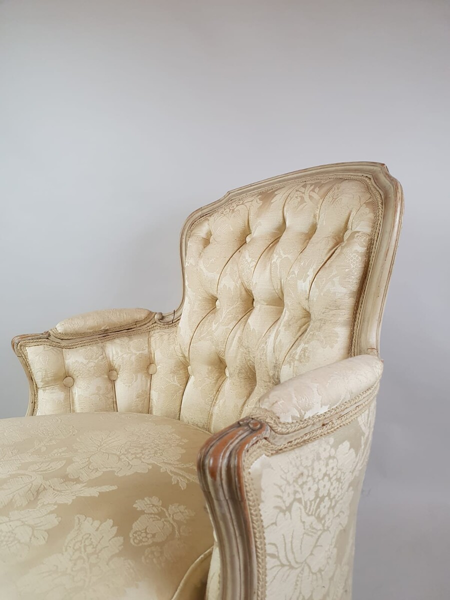 Pair of Louis XV Style Bergeres, Early 20th Century