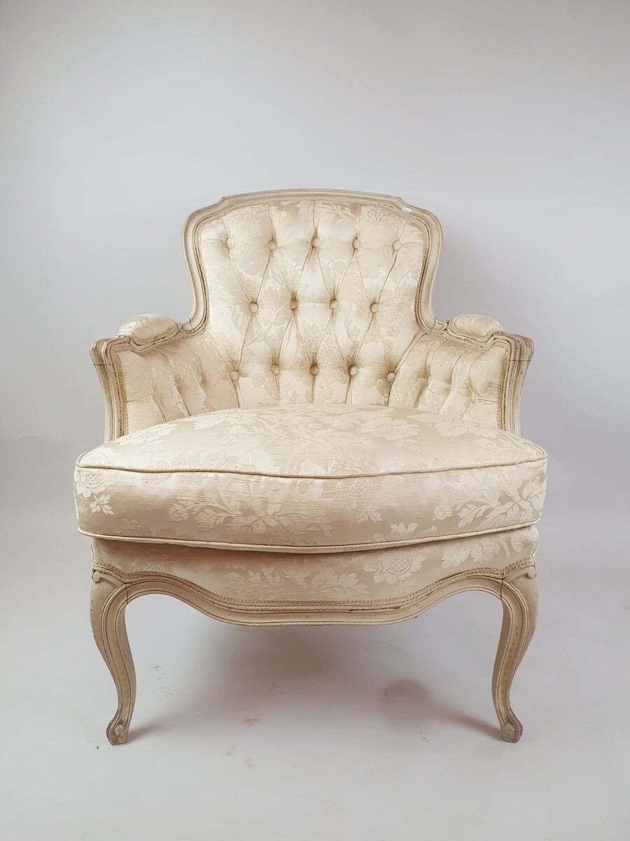 Pair of Louis XV Style Bergeres, Early 20th Century