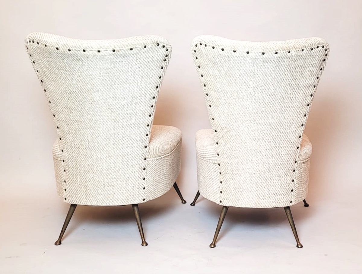 Pair of small armchairs - new upholstery