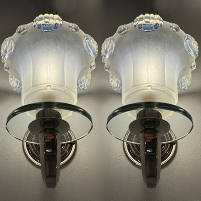 Pair Of Wall Lights, France 1940, Ezan 