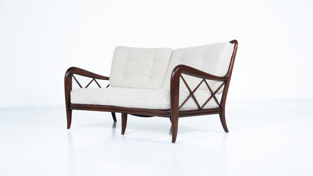 Paolo Buffa, 2-seater sofa, Italy, circa 1950