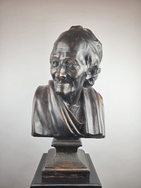 Patinated plaster bust of 