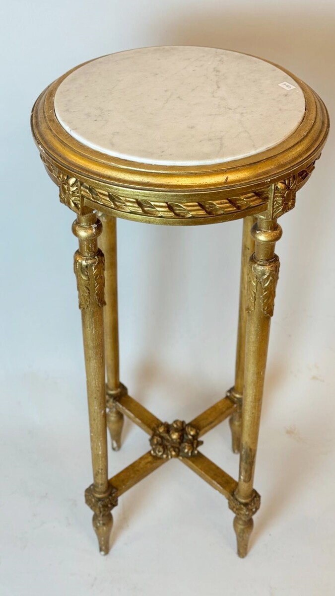 Pedestal Table, Small Side Table. 19th.c