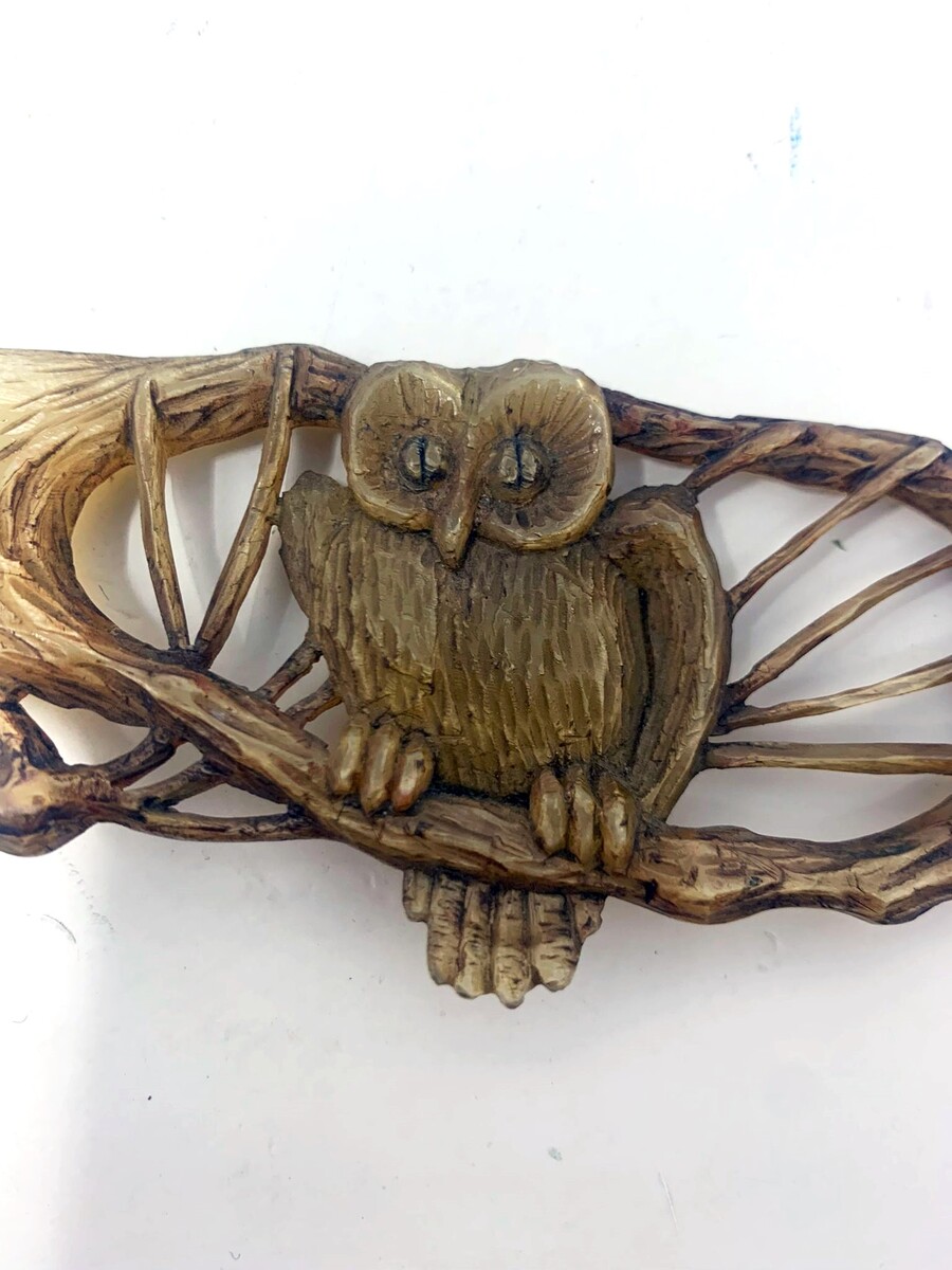 Philippe Lucas horn letter opener - owl decoration - circa 1900