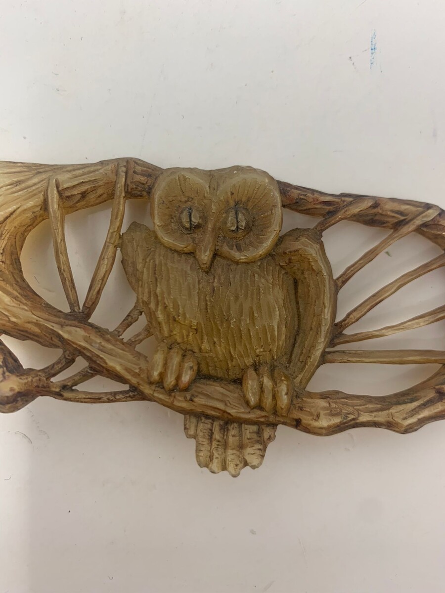 Philippe Lucas horn letter opener - owl decoration - circa 1900