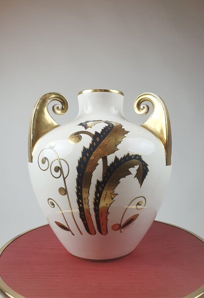 Pinon Maurice, Art Deco earthenware vase from Tours