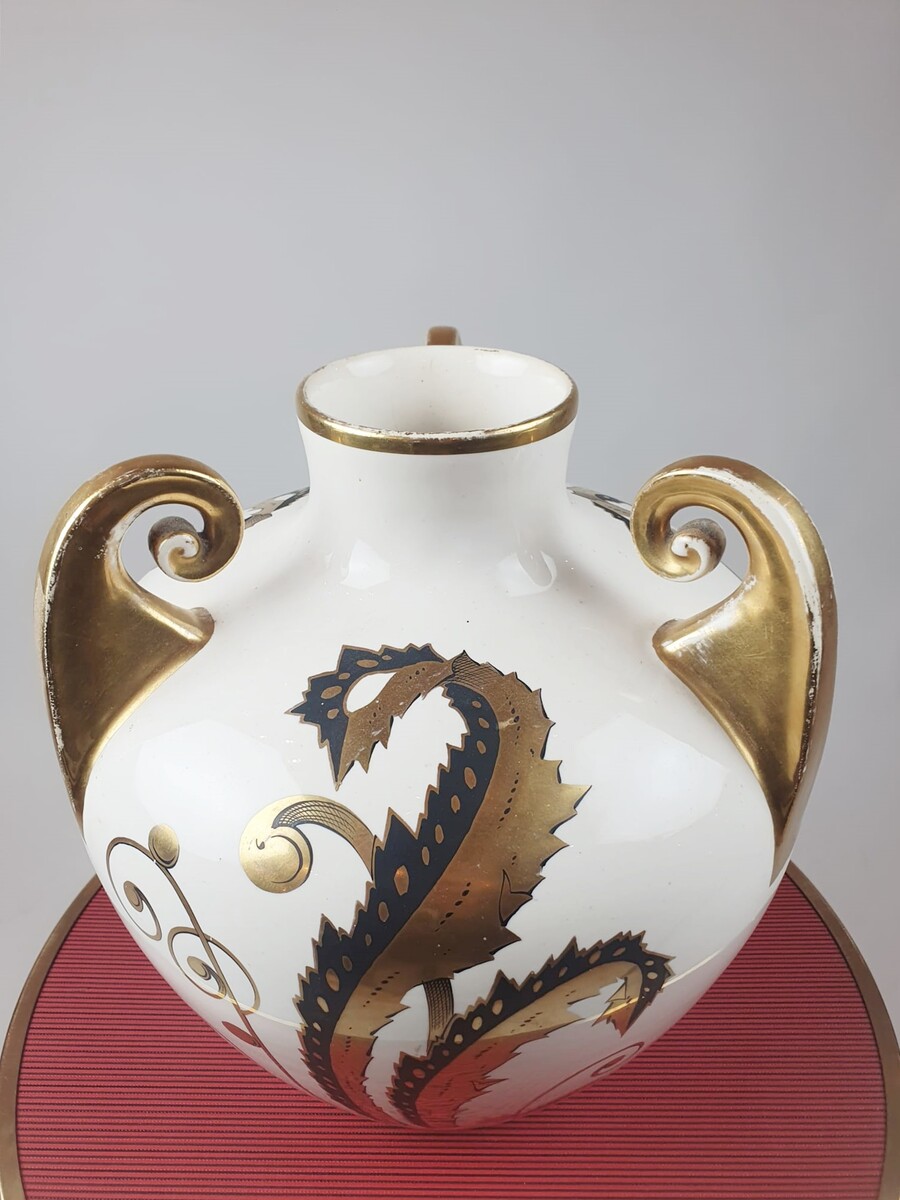 Pinon Maurice, Art Deco earthenware vase from Tours