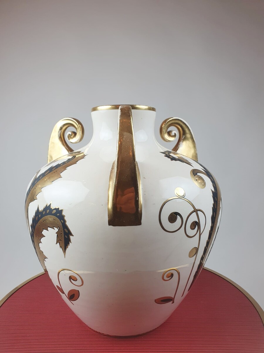 Pinon Maurice, Art Deco earthenware vase from Tours