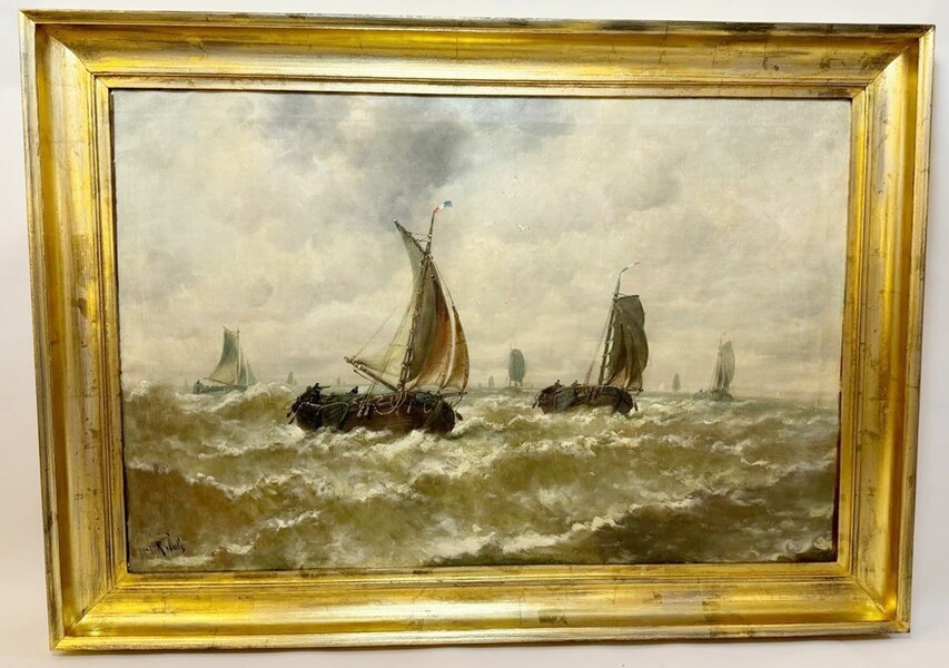 R. Buls, Dutch school 19th, Oil on canvas 