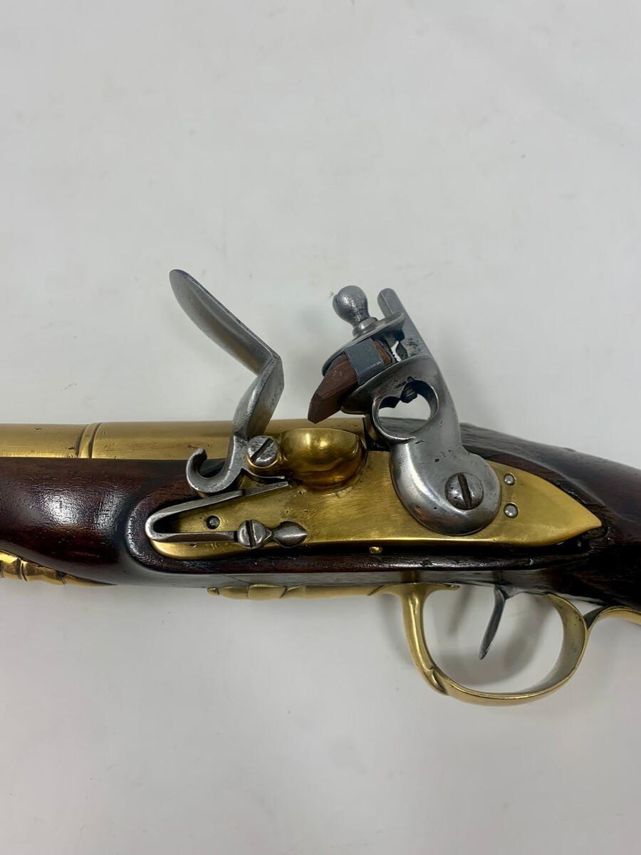 ‘Rare Naval Officer's Pistol With Left Hand Lock’.