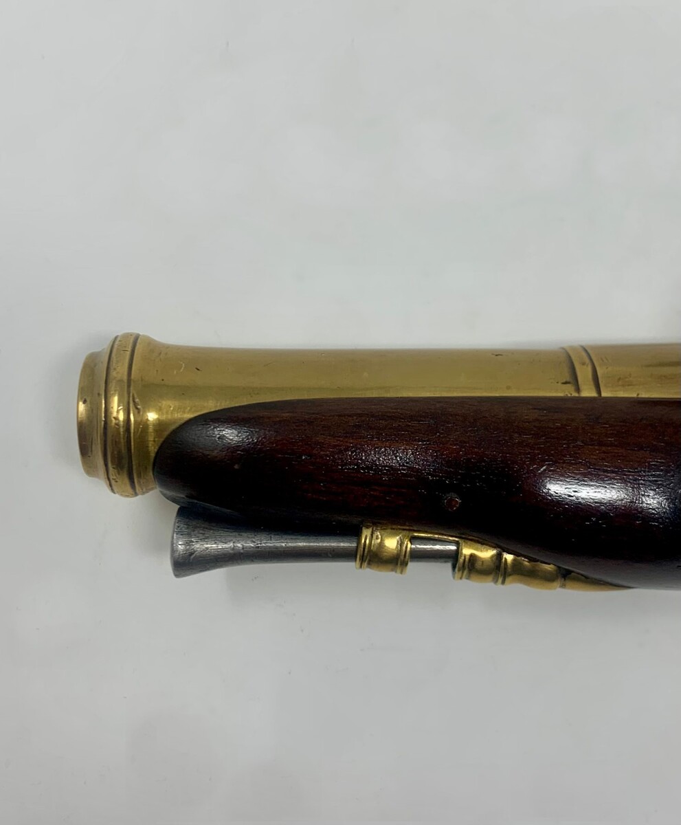 ‘Rare Naval Officer's Pistol With Left Hand Lock’.