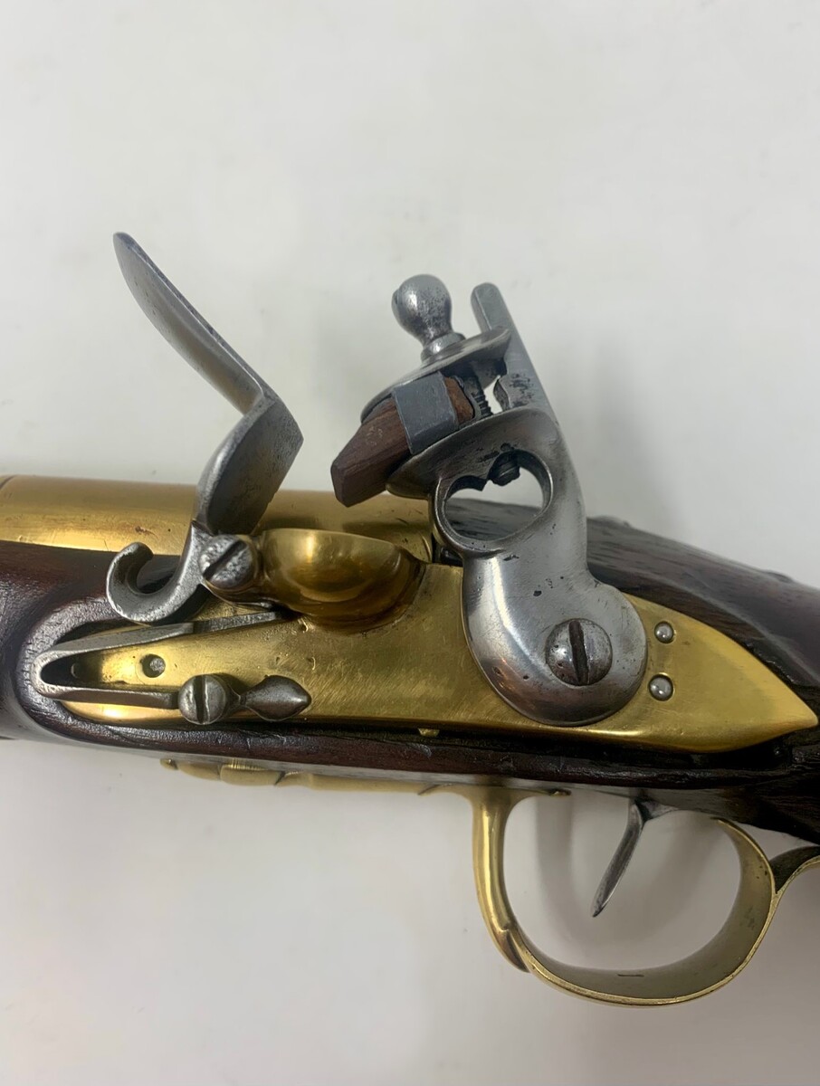 ‘Rare Naval Officer's Pistol With Left Hand Lock’.