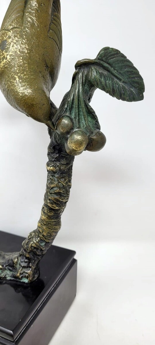 ROCHARD I. Double patina bronze sculpture 