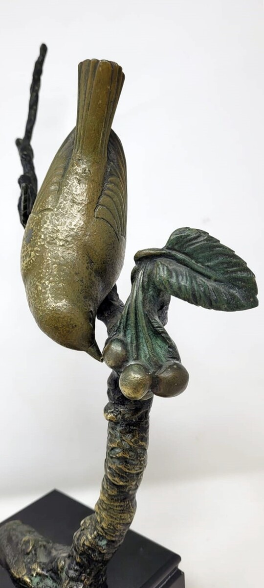 ROCHARD I. Double patina bronze sculpture 