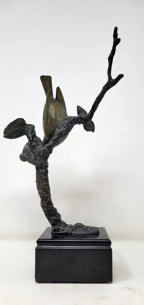 ROCHARD I. Double patina bronze sculpture 