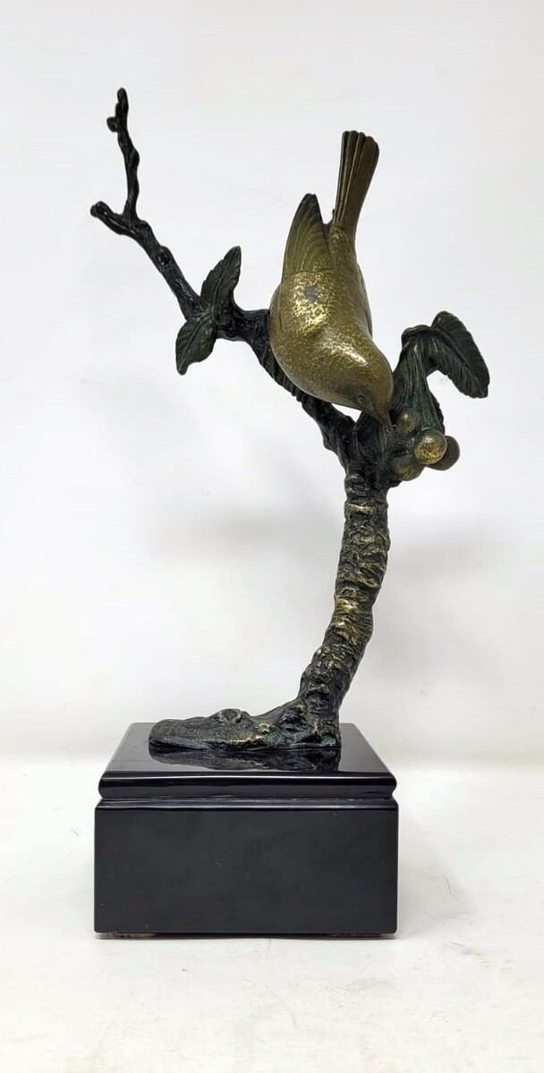 ROCHARD I. Double patina bronze sculpture 