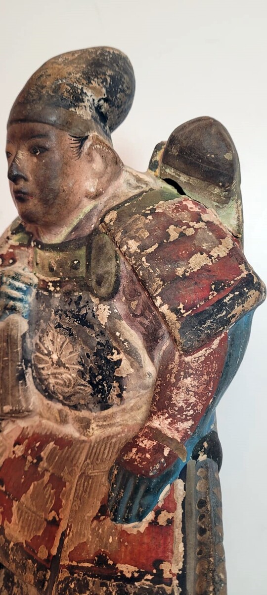 sculpture representing a Japanese dignitary - polychrome terracotta - 19th century