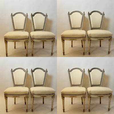 Series Of 8 Style Chairs, 20th.c