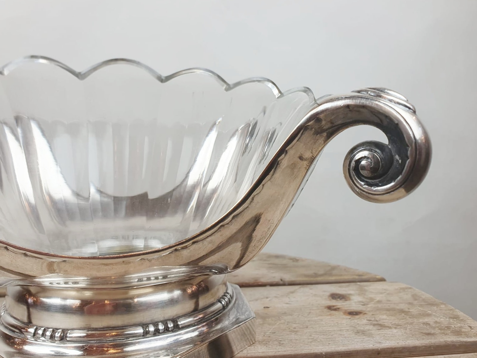 SUE & MARE, silver-plated metal centerpiece, circa 1930